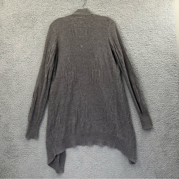 Staring At Stars Long Sleeve Open Front Draped Cardigan Gray Knit Women's Medium - Picture 3 of 8
